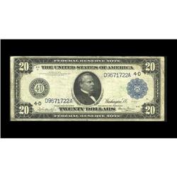 Fr. 977 $20 1914 Federal Reserve Note Fine+ A scarce nu Fr. 977 $20 1914 Federal Reserve Note Fine+