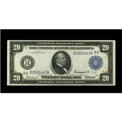 Fr. 980 $20 1914 Federal Reserve Note Very Fine. This i Fr. 980 $20 1914 Federal Reserve Note Very F