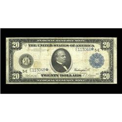 Fr. 982 $20 1914 Federal Reserve Note Star Fine. A nice Fr. 982 $20 1914 Federal Reserve Note Star F