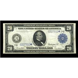 Fr. 991a $20 1914 Federal Reserve Star Note Very Fine. Fr. 991a $20 1914 Federal Reserve Star Note V