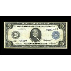 Fr. 992 $20 1914 Federal Reserve Note Star Fine+. This Fr. 992 $20 1914 Federal Reserve Note Star Fi