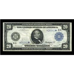 Fr. 994 $20 1914 Federal Reserve Star Note Very Fine. T Fr. 994 $20 1914 Federal Reserve Star Note V