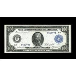 Fr. 1104 $100 1914 Federal Reserve Note Gem New. Hugely Fr. 1104 $100 1914 Federal Reserve Note Gem 
