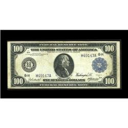 Fr. 1112 $100 1914 Federal Reserve Note Very Fine. Only Fr. 1112 $100 1914 Federal Reserve Note Very