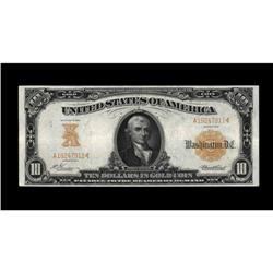 Fr. 1167 $10 1907 Gold Certificate XF-AU Fr. 1167 $10 1907 Gold Certificate Extremely Fine-About New