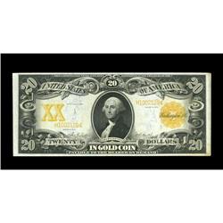 Fr. 1185 $20 1906 Gold Certificate About New. A pretty, Fr. 1185 $20 1906 Gold Certificate About New