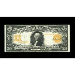 Fr. 1186 $20 1906 Gold Certificate Choice About New. Th Fr. 1186 $20 1906 Gold Certificate Choice Ab