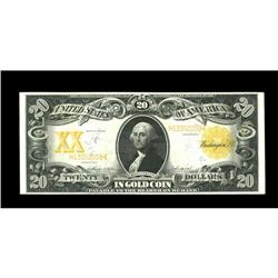 Fr. 1186 $20 1906 Gold Certificate Extremely Fine. Fr. 1186 $20 1906 Gold Certificate Extremely Fine