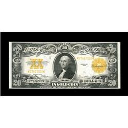 Fr. 1187 $20 1922 Gold Certificate Extremely Fine. Typi Fr. 1187 $20 1922 Gold Certificate Extremely