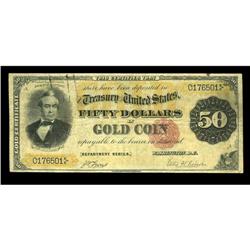Fr. 1193 $50 1882 Gold Certificate Fine. There are two Fr. 1193 $50 1882 Gold Certificate Fine.