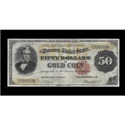 Fr. 1194 $50 1882 Gold Certificate Fine. Save for a num Fr. 1194 $50 1882 Gold Certificate Fine.