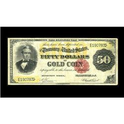 Fr. 1195 $50 1882 Gold Certificate Fine. There is a sma Fr. 1195 $50 1882 Gold Certificate Fine.
