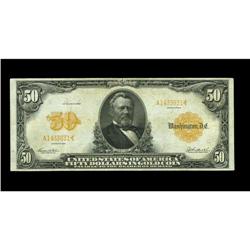 Fr. 1199 $50 1913 Gold Certificate Very Fine Fr. 1199 $50 1913 Gold Certificate Very Fine.