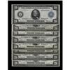 Image 1 : Eight 1914 $20 Feds from Eight Different Districts Eight 1914 Twenty Dollar Feds from Eight Differen