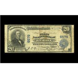 Globe, AZ - $20 1902 Plain Back Fr. 654 The First NB Ch Globe, AZ