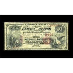 Los Angeles, CA - $10 1875 Fr. 419 The First NB Ch. # 2 Los Angeles, CA