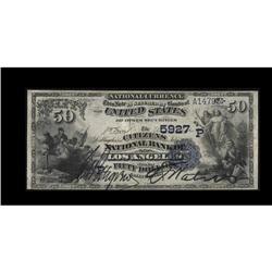 Los Angeles, CA - $50 1882 Date Back Fr. 563 The Citize Los Angeles, CA