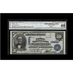 Los Angeles, CA - $50 1902 PB The Pacific NB Serial #2 Los Angeles, CA