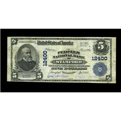 Stamford, CT - $5 1902 Plain Back Fr. 609 The Peoples N Stamford, CT