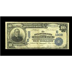 Delaware City, DE - $10 1902 Plain Back Fr. 624 T Delaware City, DE