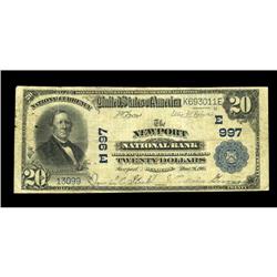 Newport, DE - $20 1902 Plain Back Fr. 650 The Newport N Newport, DE