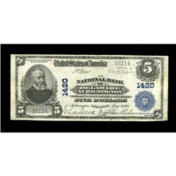 Wilmington, DE - $5 1902 Plain Back Fr. 598 The NB of D Wilmington, DE
