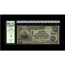 Washington, DC - $10 1902 Date Back The Columbia NB Washington, DC