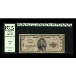 Miami, FL - $5 1929 Ty. 1 The First NB Ch. # 6370A PCGS Miami, FL