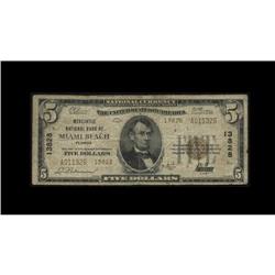 Miami Beach, FL - $5 1929 Ty. 2 Mercantile NB Miami Beach, FL