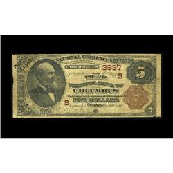 Columbus, GA - $5 1882 Brown Back Fr. 474 The Third NB Columbus, GA