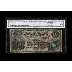 Amboy, IL - $10 1882 Brown Back Fr. 490 The First NB Ch Amboy, IL