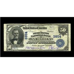 Aurora, IL - $50 1902 Plain Back The Merchants NB Aurora, IL