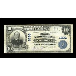 Sycamore, IL - $10 1902 Plain Back Fr. 628 The First NB Sycamore, IL