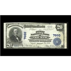 Triumph, IL - $20 1902 Plain Back Fr. 650 The First NB Triumph, IL