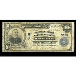 White Hall, IL - $10 1902 Plain Back Peoples-FNB White Hall, IL