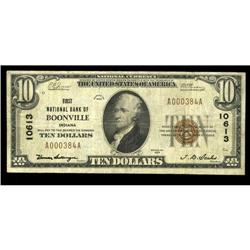 Boonville, IN - $10 1929 Ty. 1 First NB Ch. # 10613This Boonville, IN