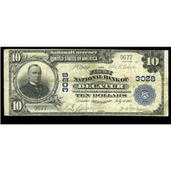 Decatur, IN - $10 1902 Plain Back Fr. 624 The First NB Decatur, IN