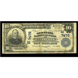 Evansville, IN - $10 1902 Plain Back Fr. 624 The Old St Evansville, IN