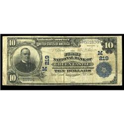Greencastle, IN - $10 1902 Plain Back Fr. 624 The First Greencastle, IN