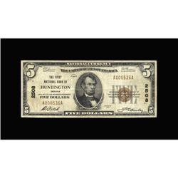 Huntington, IN - $5 1929 Ty. 1 The First NB Ch. # 2508F Huntington, IN