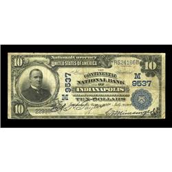 Indianapolis, IN - $10 1902 Plain Back Fr. 626 The Cont Indianapolis, IN