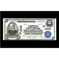 Indianapolis, IN - $5 1902 Plain Back Fr. 602 National Indianapolis, IN
