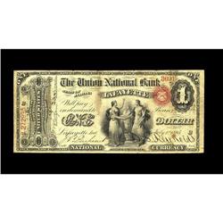 La Fayette, IN - $1 Original Fr. 380 The Union NB La Fayette, IN