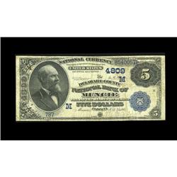 Muncie, IN - $5 1882 Date Back Fr. 533 The Delaware Cou Muncie, IN