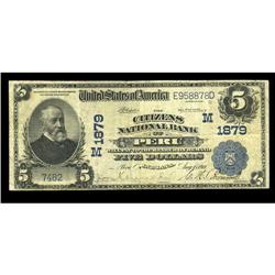 Peru, IN - $5 1902 Plain Back Fr. 602 The Citizens NB C Peru, IN