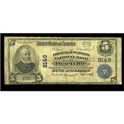 Poseyville, IN - $5 1902 Plain Back Fr. 599 The Bozeman Poseyville, IN