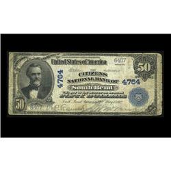 South Bend, IN - $50 1902 Plain Back Fr. 679 The Citize South Bend, IN