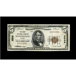 Havensville, KS - $5 1929 Ty. 1 The First NB Ch. # 5506 Havensville, KS