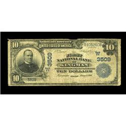 Kingman, KS - $10 1902 Plain Back Fr. 625 The First NB Kingman, KS