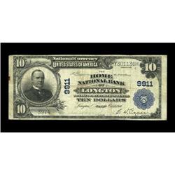 Longton, KS - $10 1902 Plain Back Fr. 627 The Home NB C Longton, KS